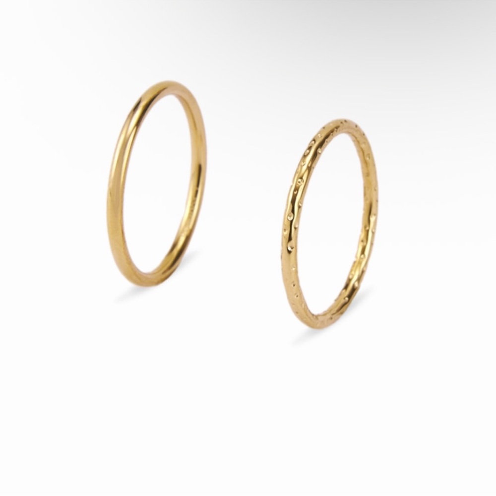 Gold Stacker Rings - Picture 2 of 5